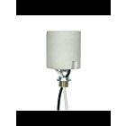 Douille en porcelaine sans clé Satco 80-1708 blanc