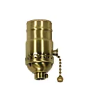 Douille à chainette On-Off Satco 80-1739 laiton satiné