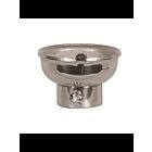 Bouchons 1/4 IPS en laiton massif estampé Satco 80-1750 nickel poli