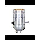 Douille à interrupteur à poussoir On-Off Satco 80-1754 nickel