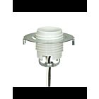 Douille en porcelaine sans clé filetée Satco 80-1768 blanc