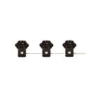 Set de candélabres phénoliques filetés, 3 lumières Satco 80-1912