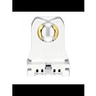 Douille fluorescente à fentes de calibre 20 Satco 80-2127 blanc