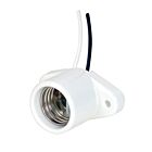 Douille sans clé encastré en porcelaine Satco 80-2164 blanc