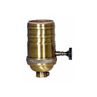 Prise 3 voies laiton antique Satco 80-2209