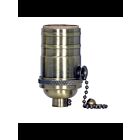 Douille à chainette On-Off Satco 80-2210 laiton antique