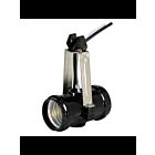 Prise phénolique double Satco 80-2266 noir