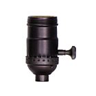 Douille à bouton rotatif à 3 voies (2 circuits) avec bouton amovible Satco 80-2424