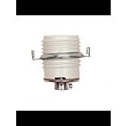 Douille en porcelaine sans clé filetée Satco 90-1074 blanc