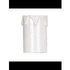 Couverture de bougie en plastique Satco 90-1246 blanc