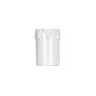 Couverture de bougie en plastique Satco 90-1246 blanc