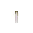 Couverture de bougie en plastique Satco 90-1509 blanc