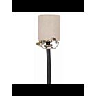 Douille en porcelaine sans clé Satco 90-1564 blanc