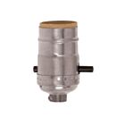 Douille à interrupteur à poussoir On-Off Satco 90-1667 nickel poli