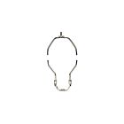 Ensemble pour lampe avec lyre robuste Satco 90-2006 nickel poli