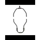 Bague de vérification en acier Satco 90-2051 plaqué nickel