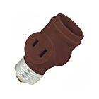 Prise de courant sans clé à base moyenne Satco 90-2449 