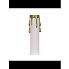 Couverture de bougie en plastique Satco 90-352 blanc