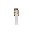 Couverture de bougie en plastique Satco 90-372 blanc