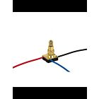 Commutateur rotatif en métal à 3 voies Satco 90-504 laiton plaqué