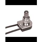 Commutateur rotatif en métal On-Off Satco 90-507 plaqué nickel