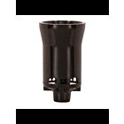 Douille de base de candélabre à ajustement de pression Satco 90-548 noir