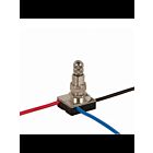 Commutateur rotatif en métal à 3 voies Satco 90-590 plaqué nickel
