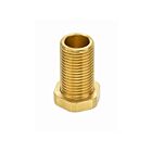 Raccord en acier à tête hexagonale Satco 90-639 laiton plaqué