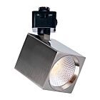 Satco JH5053 8W Nickel brossé Tête de rail CCT Sélectionnable avec LED intégrée