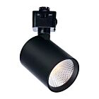 Satco JH5065 8W Noir Tête de rail CCT Sélectionnable avec LED intégrée