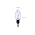 Satco S10523 40W Clair B11 LED Ampoule à filament