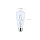 Satco S10525 6W Clair ST19 LED Ampoule à filament