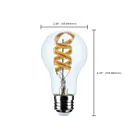 Satco S11241 6W Clair A19 LED Ampoule