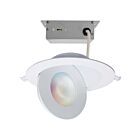 Satco S11295R1 Starfish 15W 6" Blanc LED Luminaire encastré à suspension CCT Sélectionnable