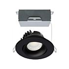 satco S11625R1 12W Noir LED Encastré CCT sélectionnable