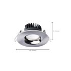 Satco S11632R1 10W Nickel brossé LED Luminaire encastré