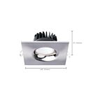 Satco S11635R1 10W Nickel brossé LED Luminaire encastré