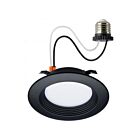 Satco S11832R1 6.7W Noir LED Encastré rétrofit CCT sélectionnable