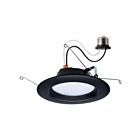 Satco S11835R1 9W Noir LED Encastré rétrofit CCT sélectionnable