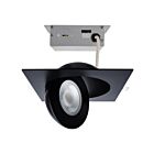 satco S11863 15W Noir LED Encastré CCT sélectionnable