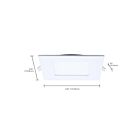 Satco S11889 12W Blanc LED Luminaire encastré