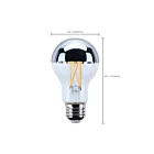 Satco S12537 8W Argent A19 LED Ampoule