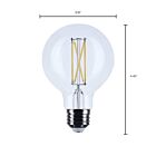 Satco S21242 4.5W G25 Ampoule DEL 2700K (Paquet de 2)
