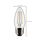 Satco S21835 4W B11 Ampoule DEL (Paquet de 2)