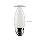 Satco S21836 4W B11 Ampoule DEL (Paquet de 2)