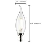 Satco S21840 4W CA10 Ampoule DEL (Paquet de 2)