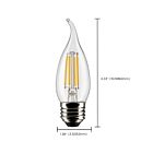 Satco S21852 5.5W CA10 Ampoule DEL (Paquet de 2)