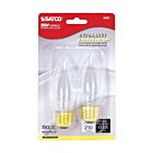 Satco S3731 25W B11 Ampoule Incandescente Décorative (Paquet de 2)