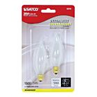 Satco S3778 25W CA8 Ampoule Incandescente 2700K (Paquet de 2)