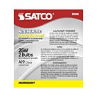 Satco S3940 25W A19 Ampoule Incandescente (Paquet de 2)